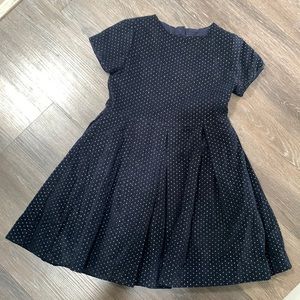 Beautiful royal blue dress with gold sparkles